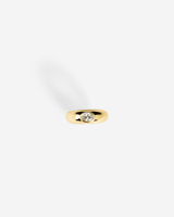Donut Oval Stone Ring