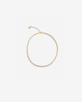 Tennis Bracelet 7” x 3mm — Sterling Silver, Gold Plated