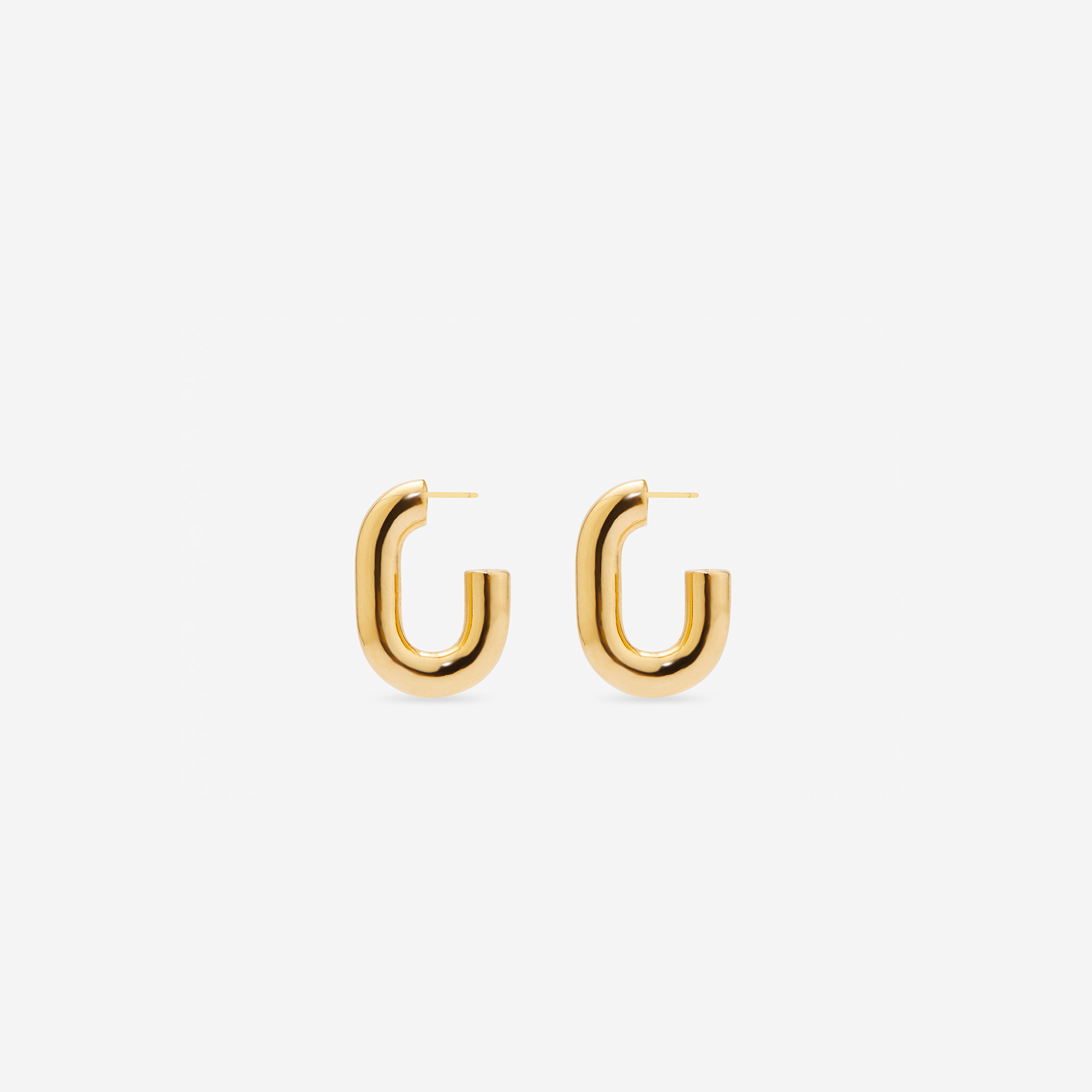 MÉGA Half Paper Clip Earrings ゴールドフープピアス MÉGA Half Paper Clip Earrings | Shopbop
