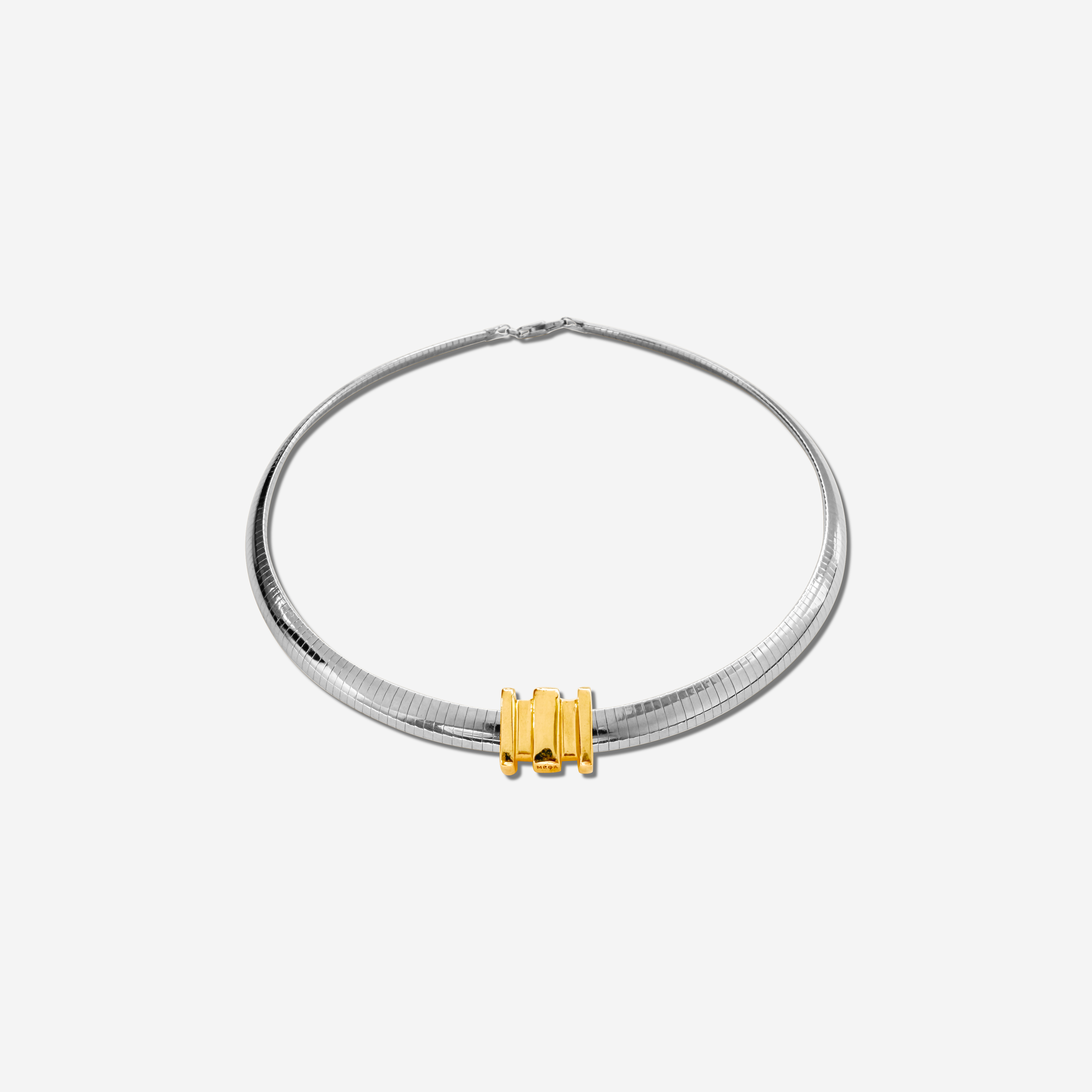 Large Omega Charm in gold, designed for the Omega 8 Necklace – bold, modern, and stackable.