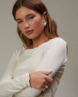 MÉGA Snail Earrings in gold vermeil—30 mm spiral-shaped studs, 18.7 mm width, 15.1 mm depth, stainless-steel posts, 9 g.