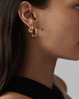 Crossover Hoop Earrings