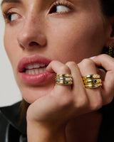 Mini Dome with round CZ Pinky Ring