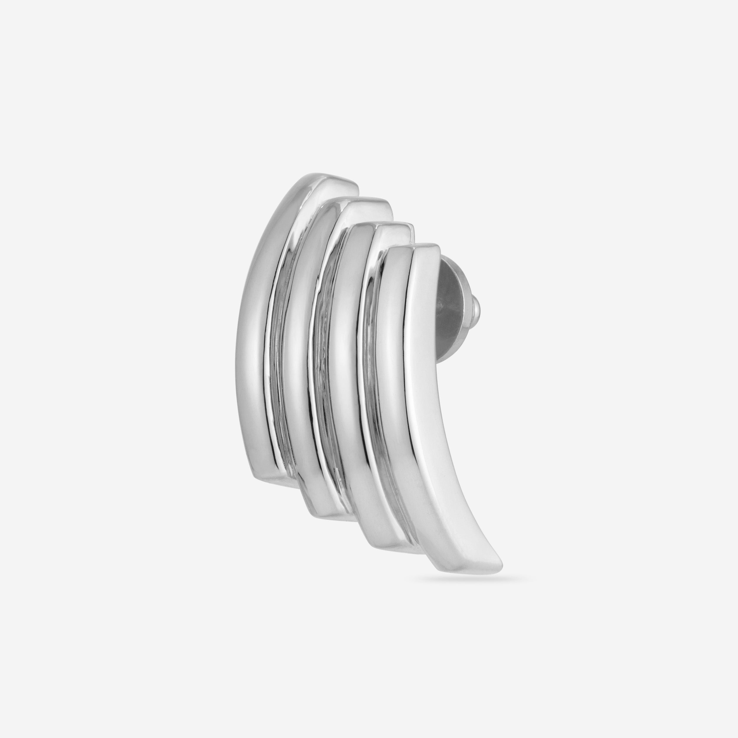 Mega Jewelry Silver Line Dance Earrings