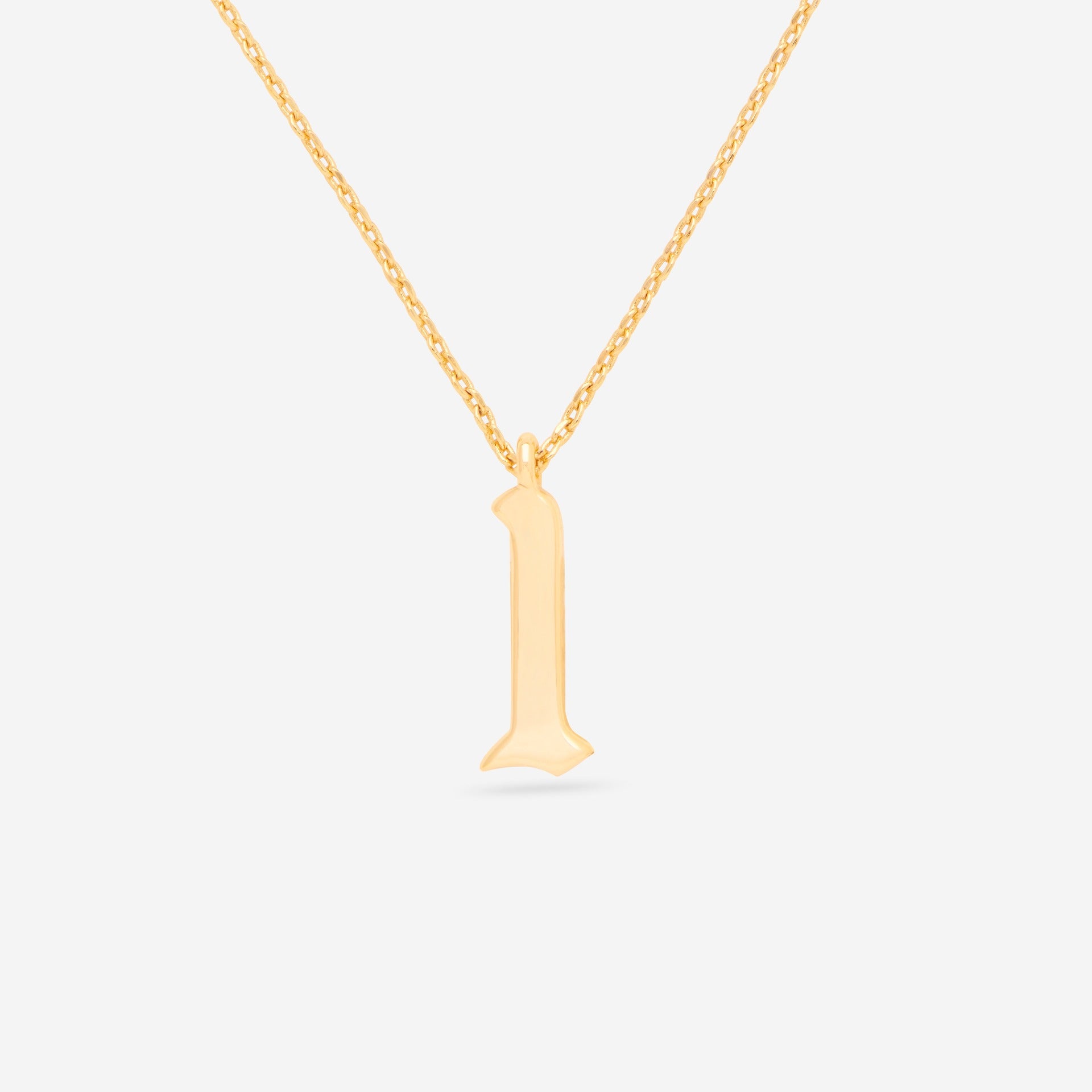 Number 1 Pendant Necklace