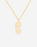 Number 2 Pendant Necklace
