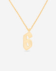 Number 6 Pendant Necklace