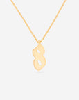 Number 8 Pendant Necklace