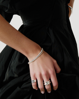 Tennis Bracelet 7” x 3mm — Sterling Silver, Gold Plated