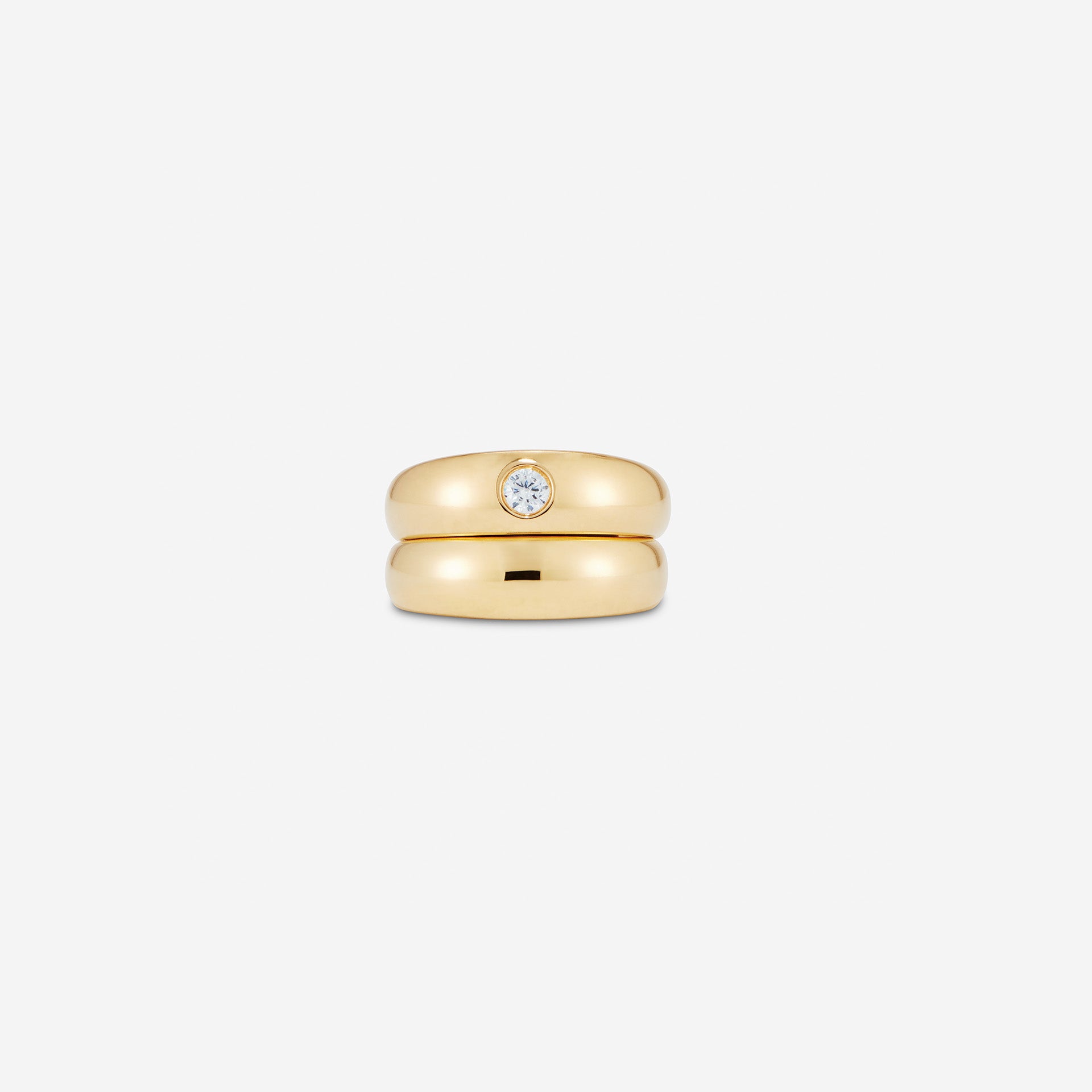 Trip Pinky Stack | Gold Vermeil Sterling Pinky Ring Duo | MÉGA Jewelry