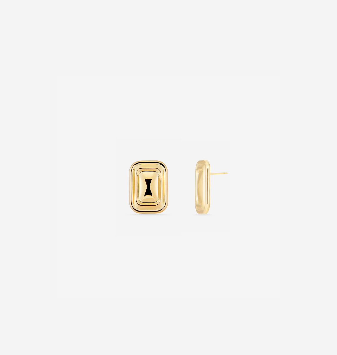 MÉGA Jewelry Mini Rounded Rectangle Earrings