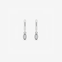 Baby Hoop Marquis Drop Earring Clear CZ