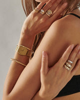 Twisted Hinged Bangle Bracelet