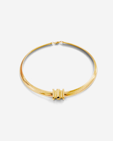 Large Omega Charm in gold, designed for the Omega 8 Necklace – bold, modern, and stackable.