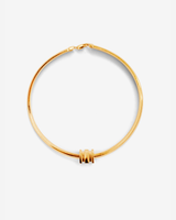 Large Omega Charm in gold, designed for the Omega 8 Necklace – bold, modern, and stackable.