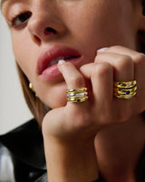 Gypsy Princess with Square Clear CZ Pinky Ring