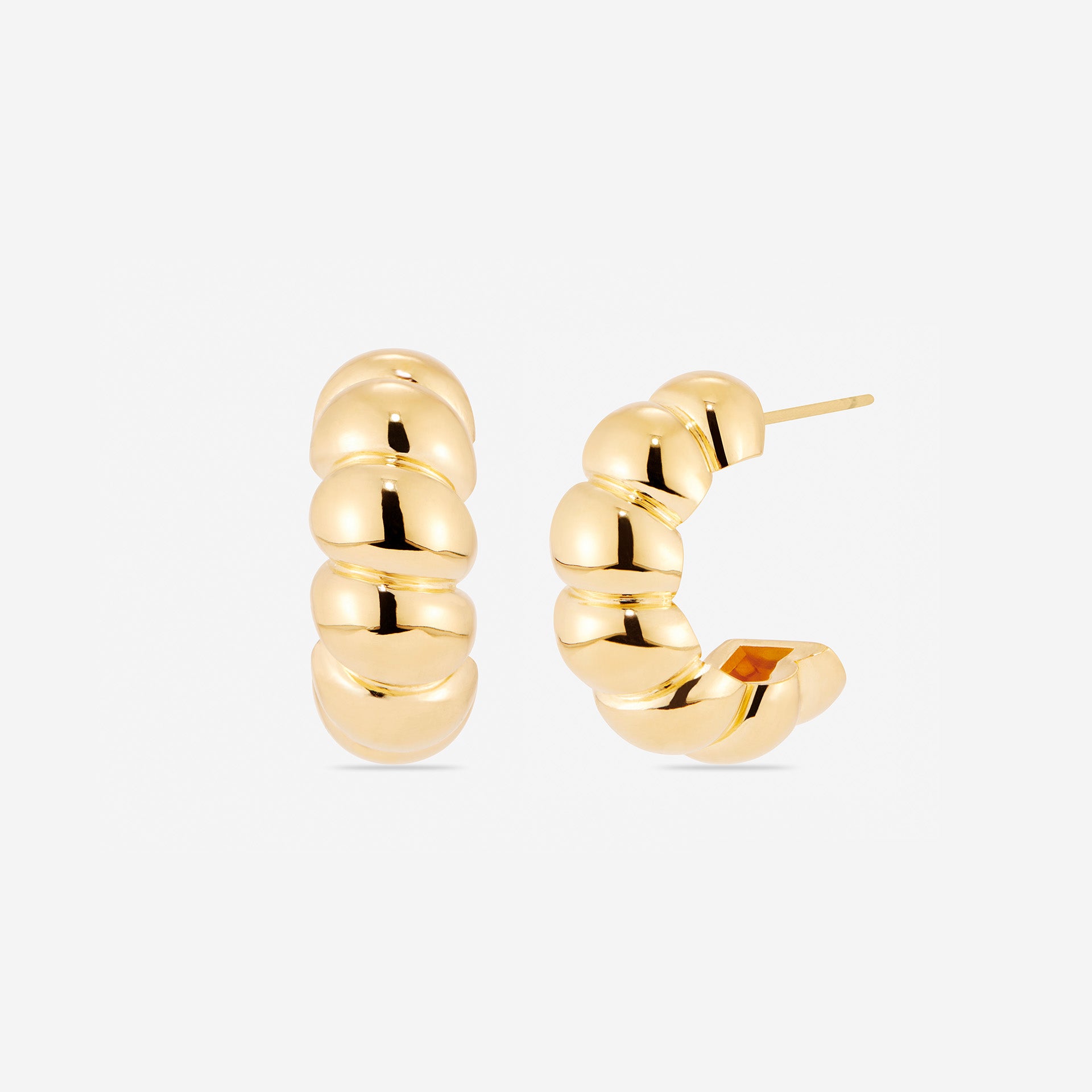 MÉGA Jewelry Chunky Bubble Earrings in Gold
