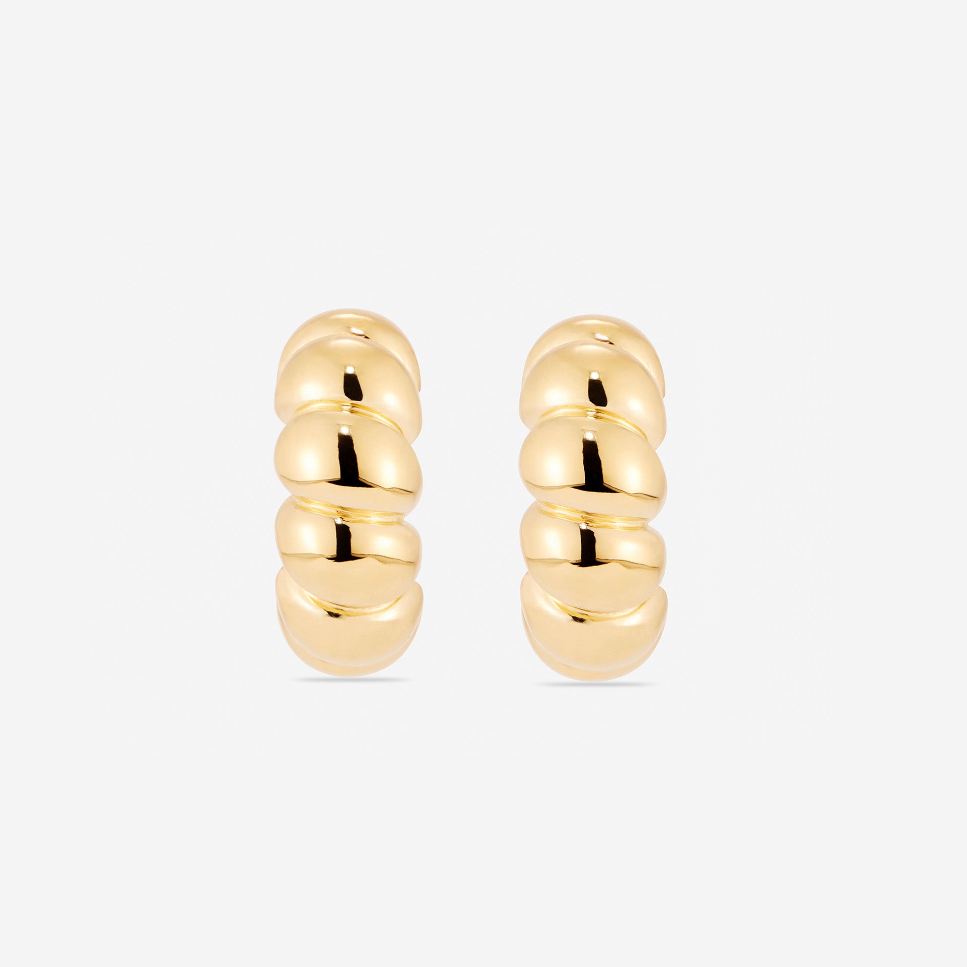 MÉGA Jewelry Chunky Bubble Earrings in Gold