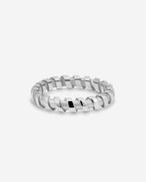 MÉGA Wrap Ring in gold vermeil—sterling silver 3.9 mm sculptural enhancer ring, ideal for stacking.