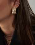 Mega Jewelry Large Step Earrings