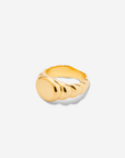 Mega Jewelry Engravable Signet Ring in Gold