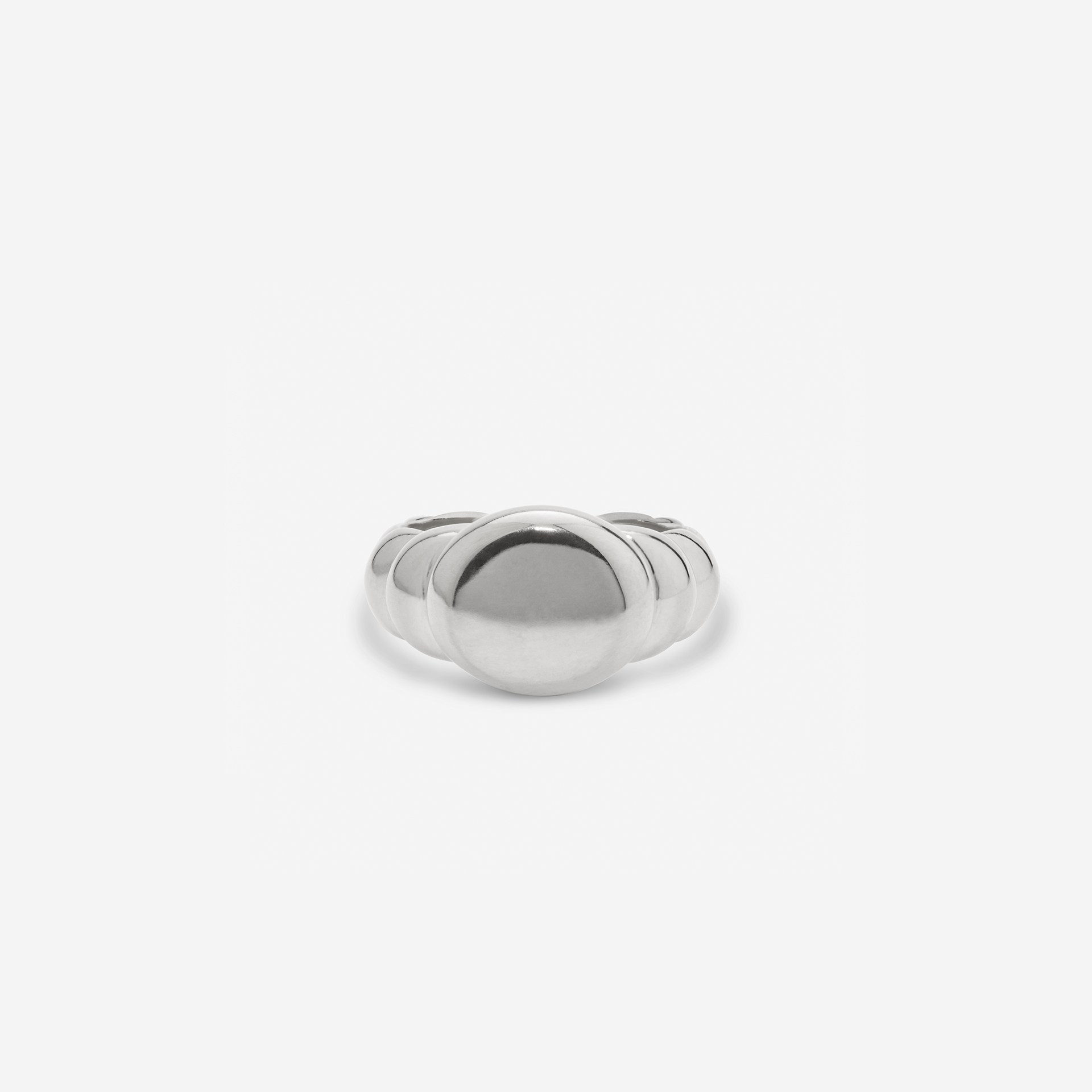 Mega Jewelry Silver Raised Signet Engravable Ring