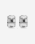 Mega Jewelry Large Step Earrings in Silber