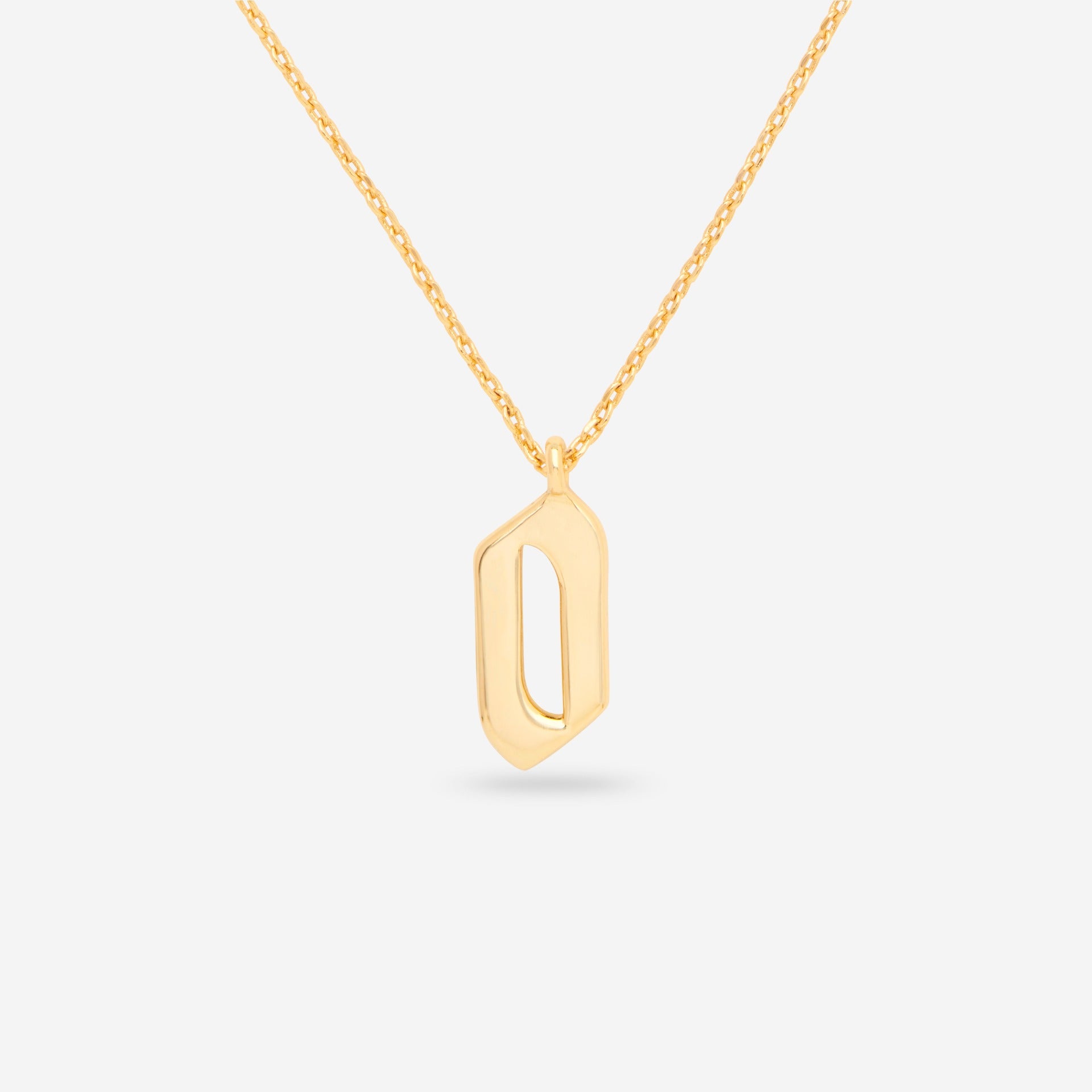 Number 0 Pendant Necklace