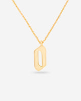 Number 0 Pendant Necklace