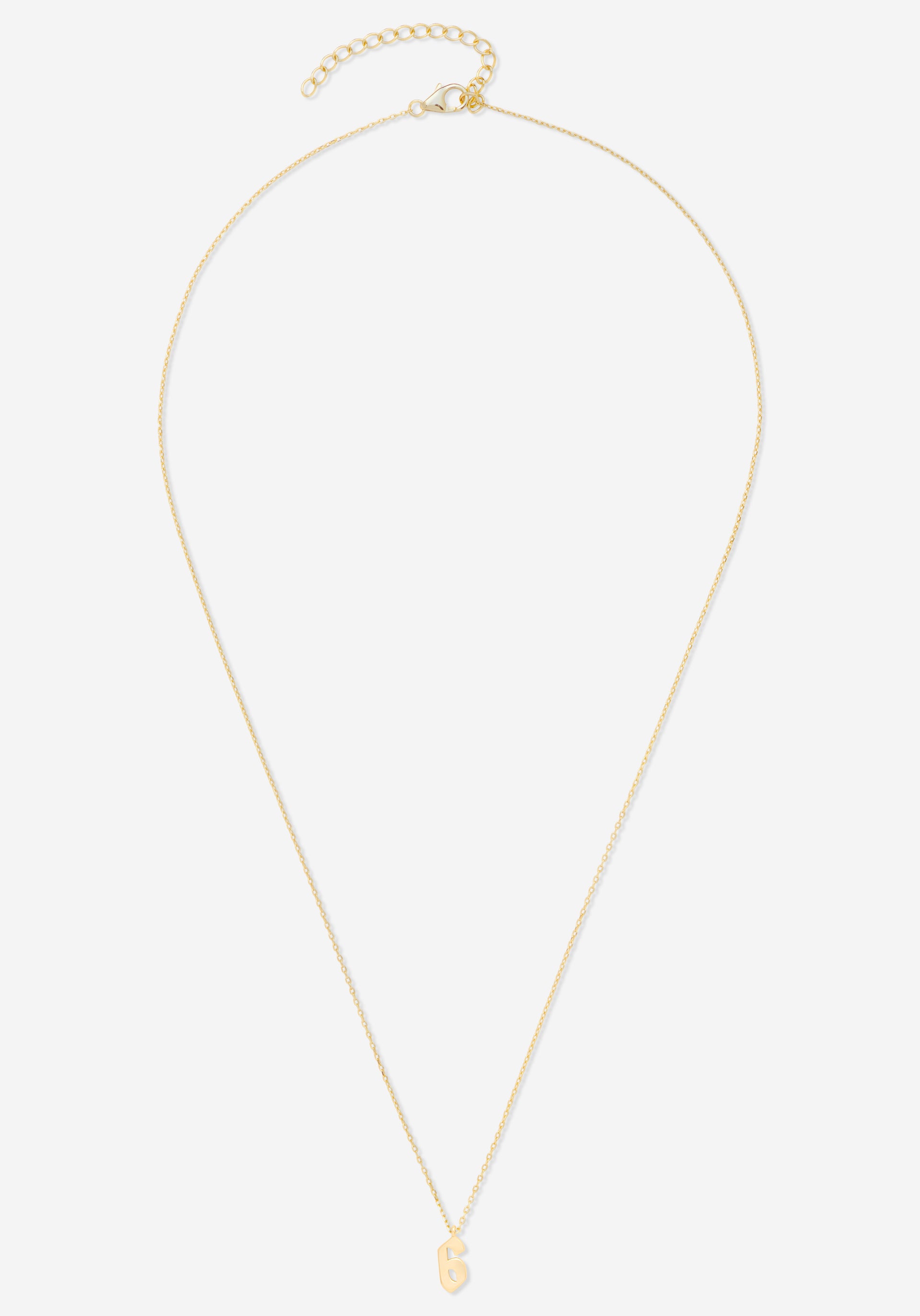 Number 6 Pendant Necklace – MÉGA