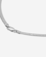 MÉGA Omega 3 Necklace in gold vermeil—3 mm-wide sterling chain (16″ or 18″) with lobster clasp, polished and lightweight.