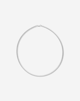 MÉGA Omega 3 Necklace in gold vermeil—3 mm-wide sterling chain (16″ or 18″) with lobster clasp, polished and lightweight.