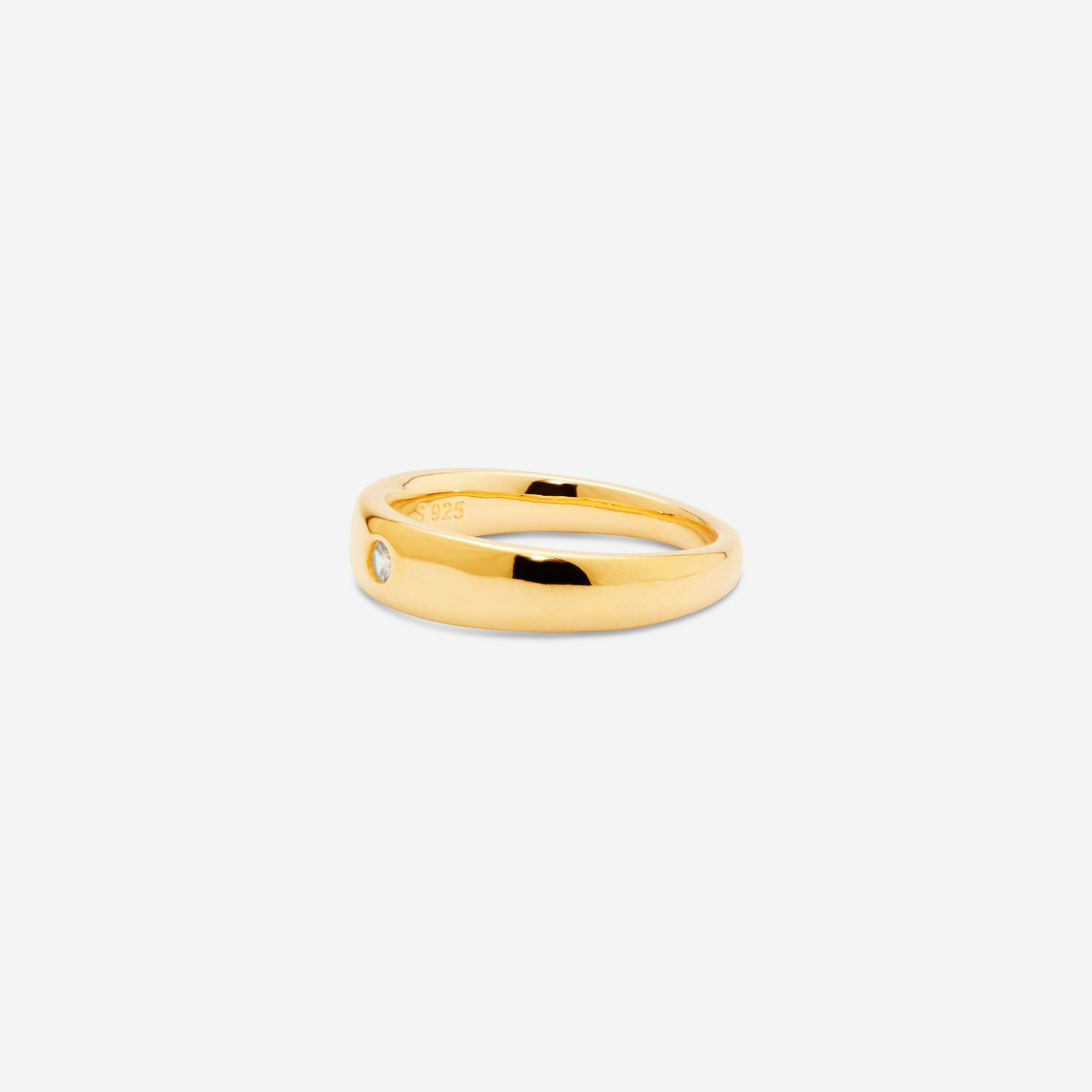 Mini Dome with round CZ Ring – MÉGA