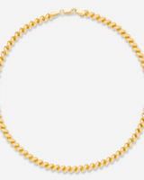 MÉGA San Marcos Necklace in gold vermeil—16″ chain of ¼″ baby San Marcos links with lobster clasp, 16.25 g.
