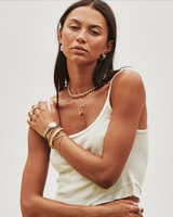 MÉGA San Marcos Necklace in gold vermeil—16″ chain of ¼″ baby San Marcos links with lobster clasp, 16.25 g.
