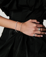 Tennis Bracelet 7” x 3mm — Sterling Silver, Gold Plated