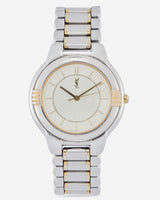 Yves Saint Laurent Quartz Watch – Silver & Gold Two-Tone, 7-Inch