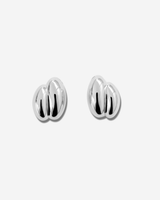 Discover the ￼ Brioche Earrings by MÉGA Jewelry—oversized, sculptural hoops available in 14k gold or sterling silver vermeil. A bold statement piece for any jewelry collection.