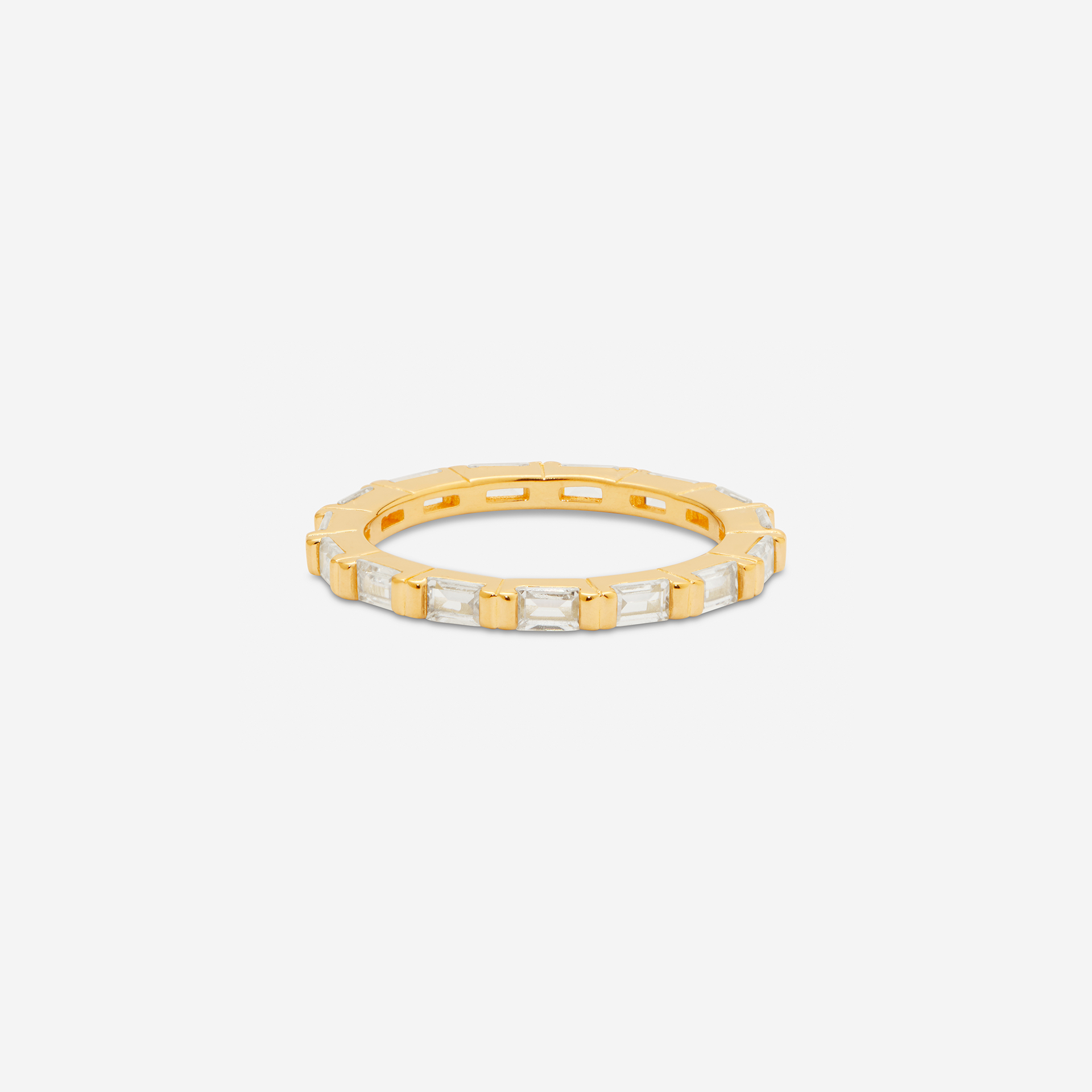 Double Bar Baguette Ring