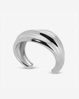 MÉGA Simone Cuff in gold vermeil—brass tapered cuff 42.5 mm to 14.3 mm wide, 11.7 mm tall, 51 g